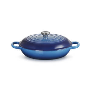 Le Creuset Signature Azure Cast Iron Shallow Casserole 30cm